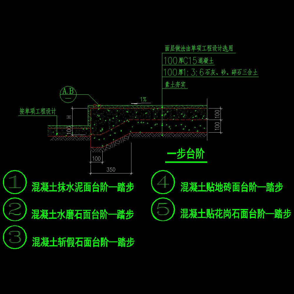 室外装修及配件 11zj901-p13-a|台阶花台